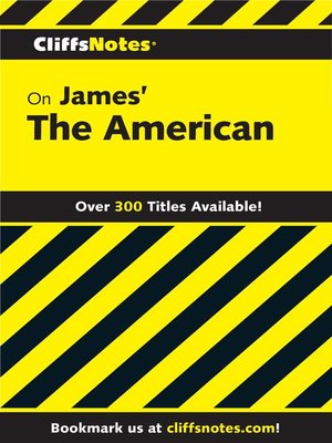 cover image of CliffsNotes on James' the American